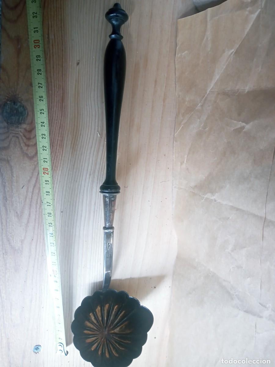 Antig&uuml;edades: BOMITO CAZO ANTIGUO MANGO DE MADERA - Foto 13