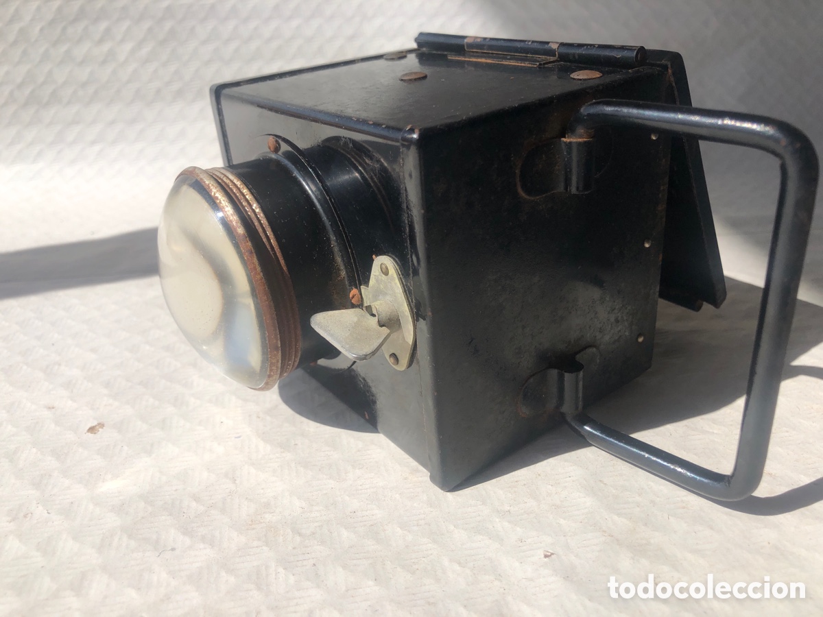 Antig&uuml;edades: Antigua linterna de bateria nunca usada - Foto 10