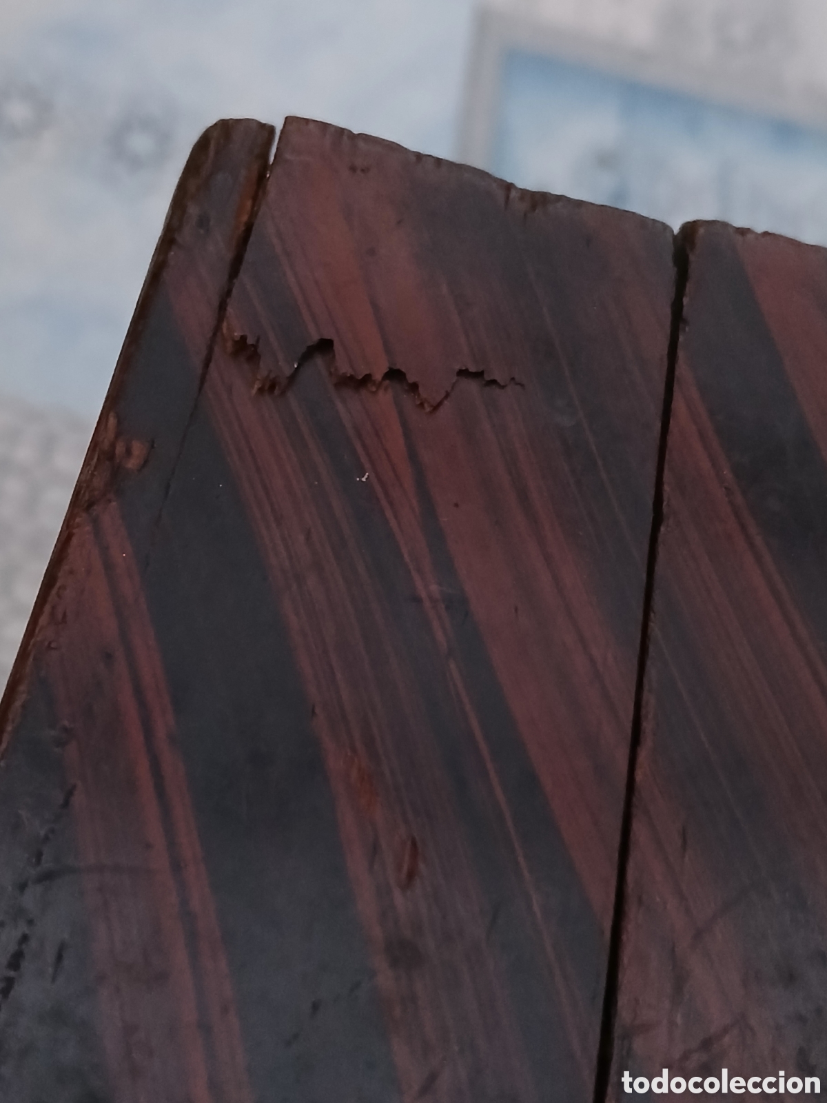 Antig&uuml;edades: Antigua caja madera para medias - Foto 8