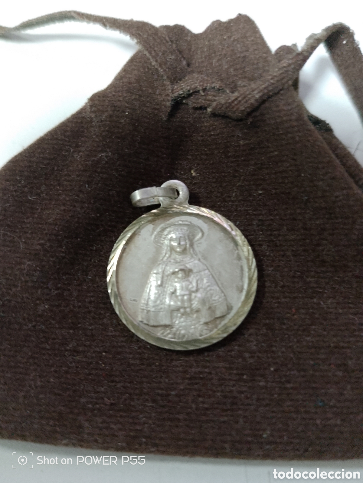 Antig&uuml;edades: Medalla virgen del roc&iacute;o de pastora - Foto 1