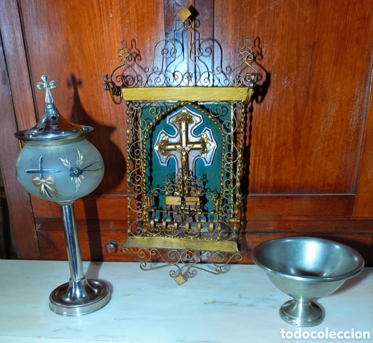 Conjunto antig&uuml;o para capilla