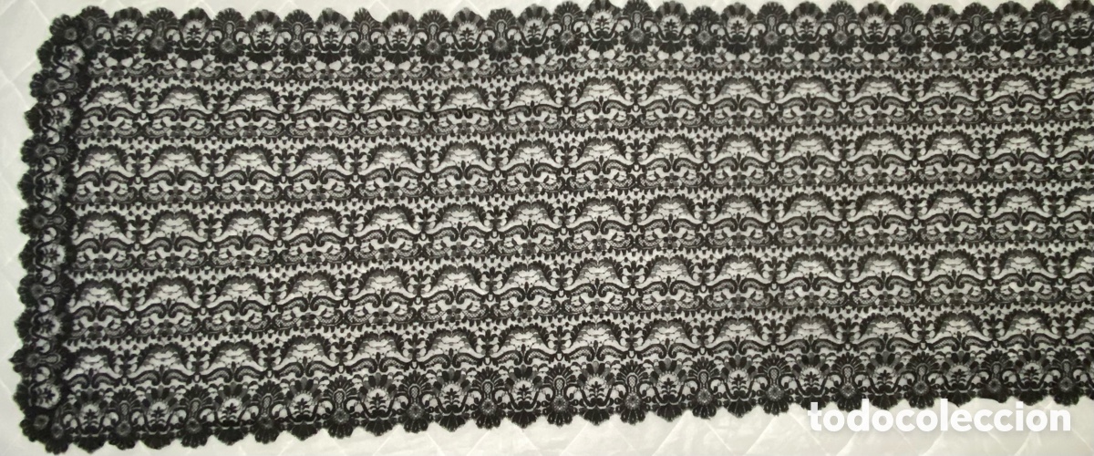 Antig&uuml;edades: Antigua mantilla negra - Foto 2