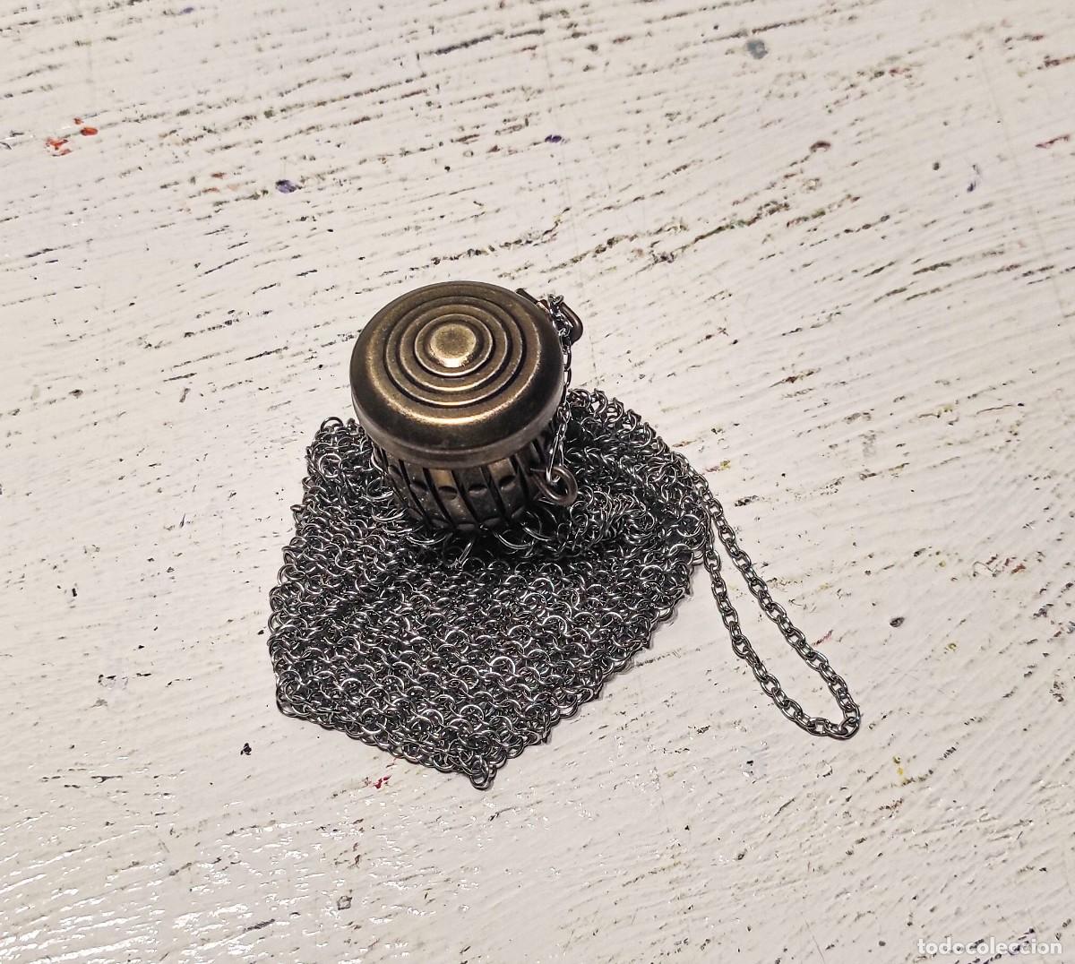 Antig&uuml;edades: Monedero Malla con boca de fuelle - Foto 3