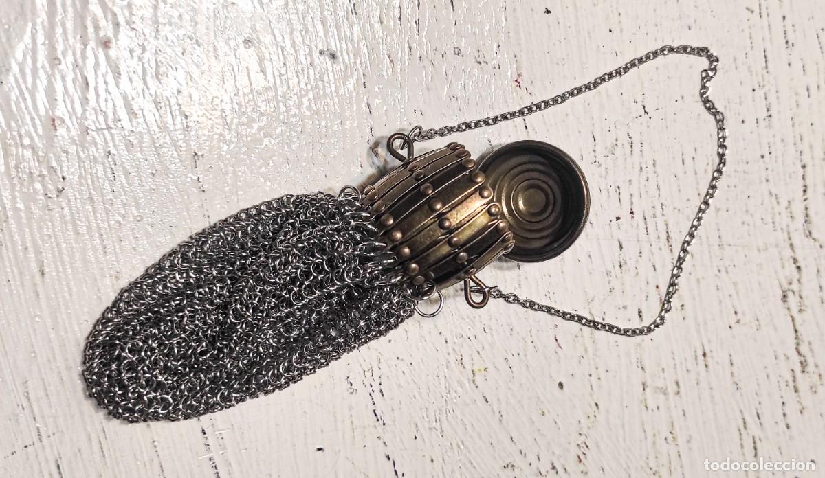 Antig&uuml;edades: Monedero Malla con boca de fuelle - Foto 13