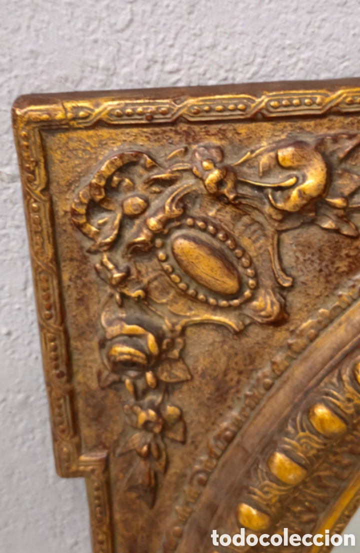 Antig&uuml;edades: Espejo isabelino dorado - Foto 3