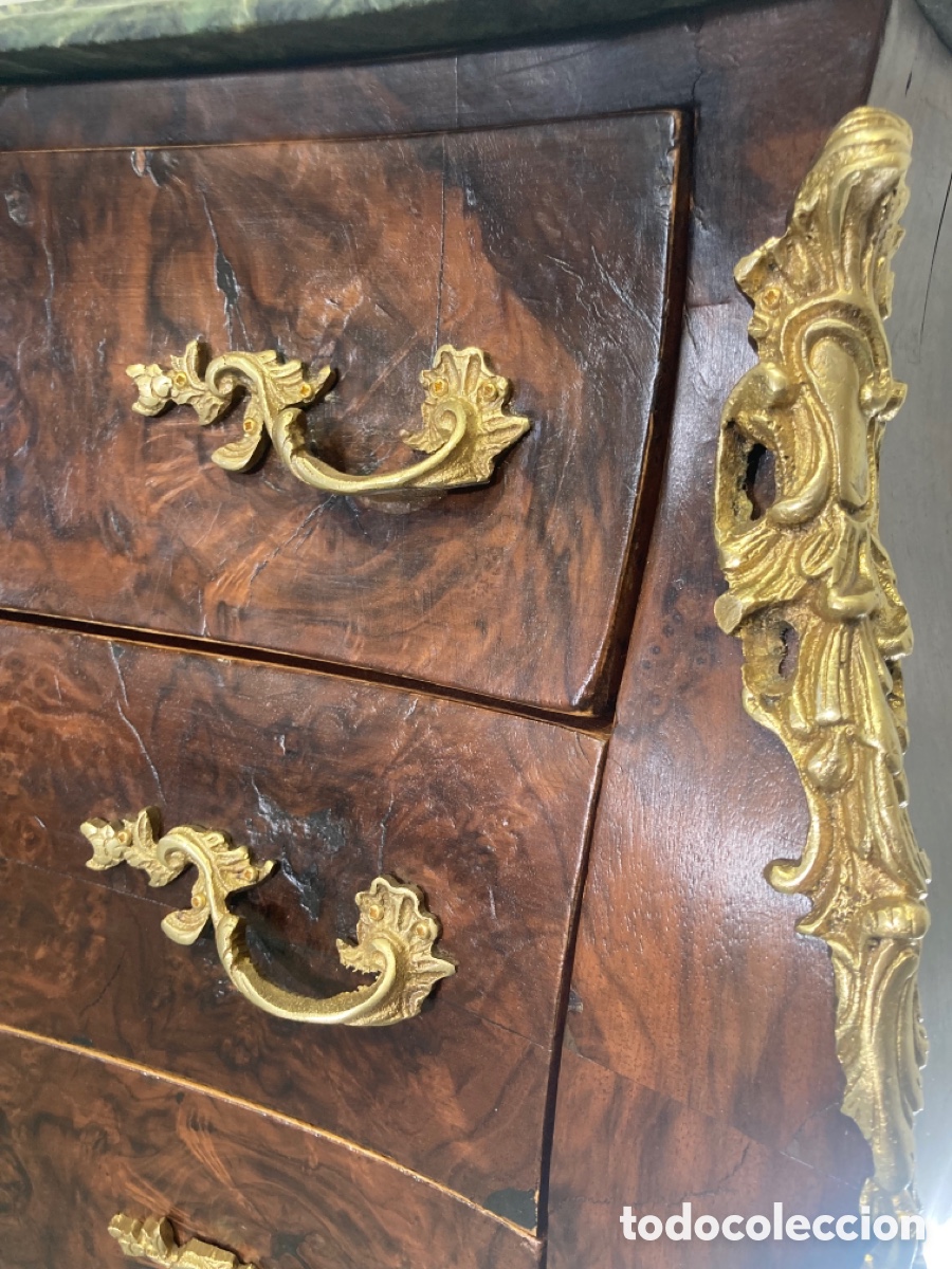 Antig&uuml;edades: Antigua c&oacute;moda panzuda restaurada - Foto 8