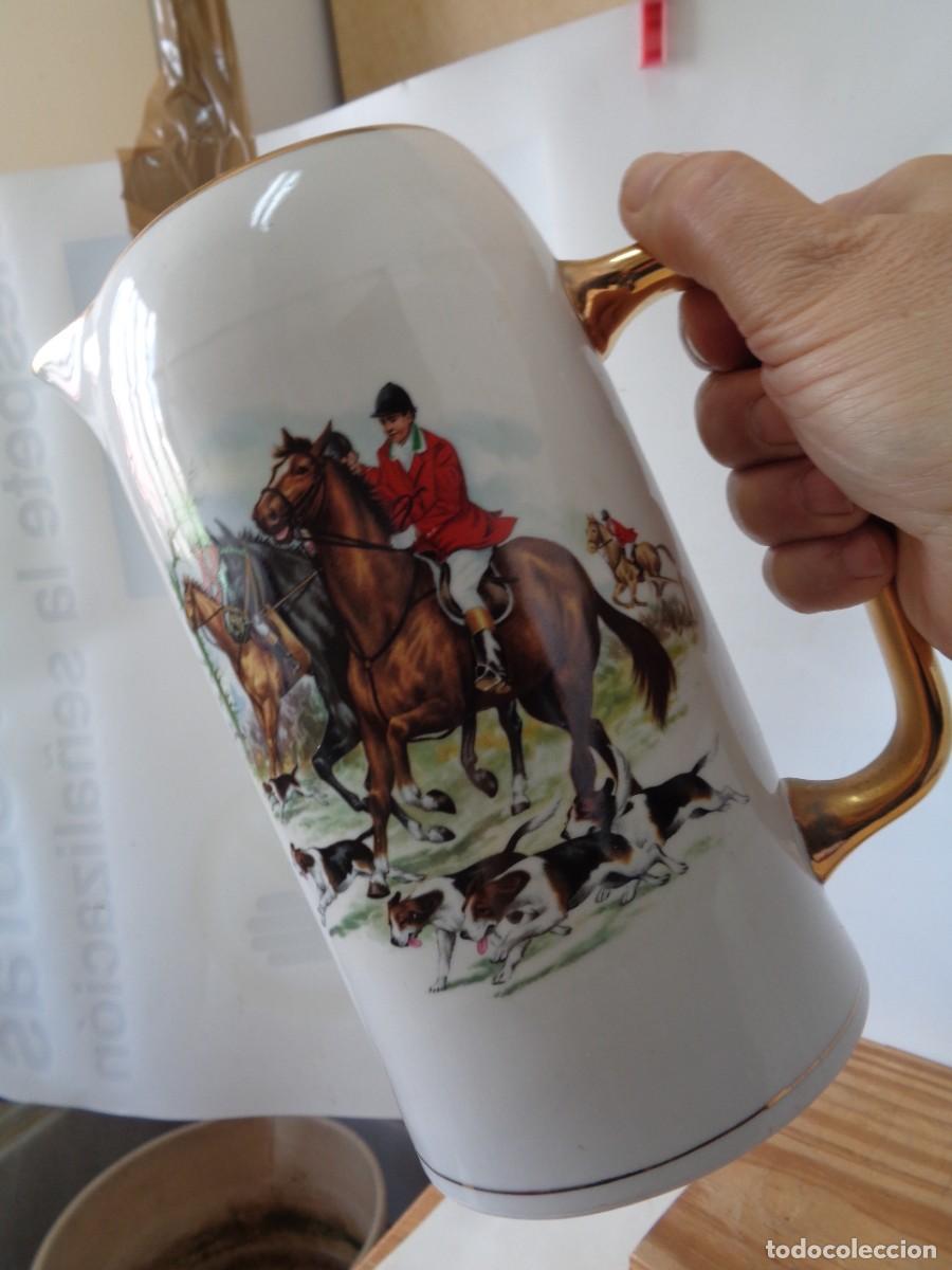 Antig&uuml;edades: '&iexcl;&iexcl; JARRA CERVEZA. ( Inglesa.). Porcelana. 22x11,50cm. ORIGINAL. !! C-23