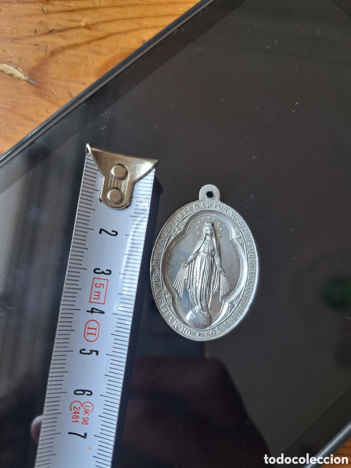 Antig&uuml;edades: Medalla de la virgen milagrosa - Foto 2