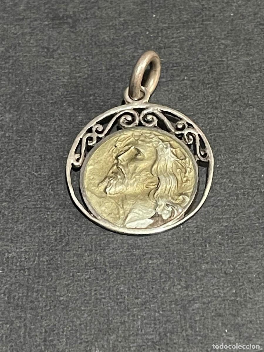 Antig&uuml;edades: MEDALLA CRISTO ESMALTADO - Foto 2