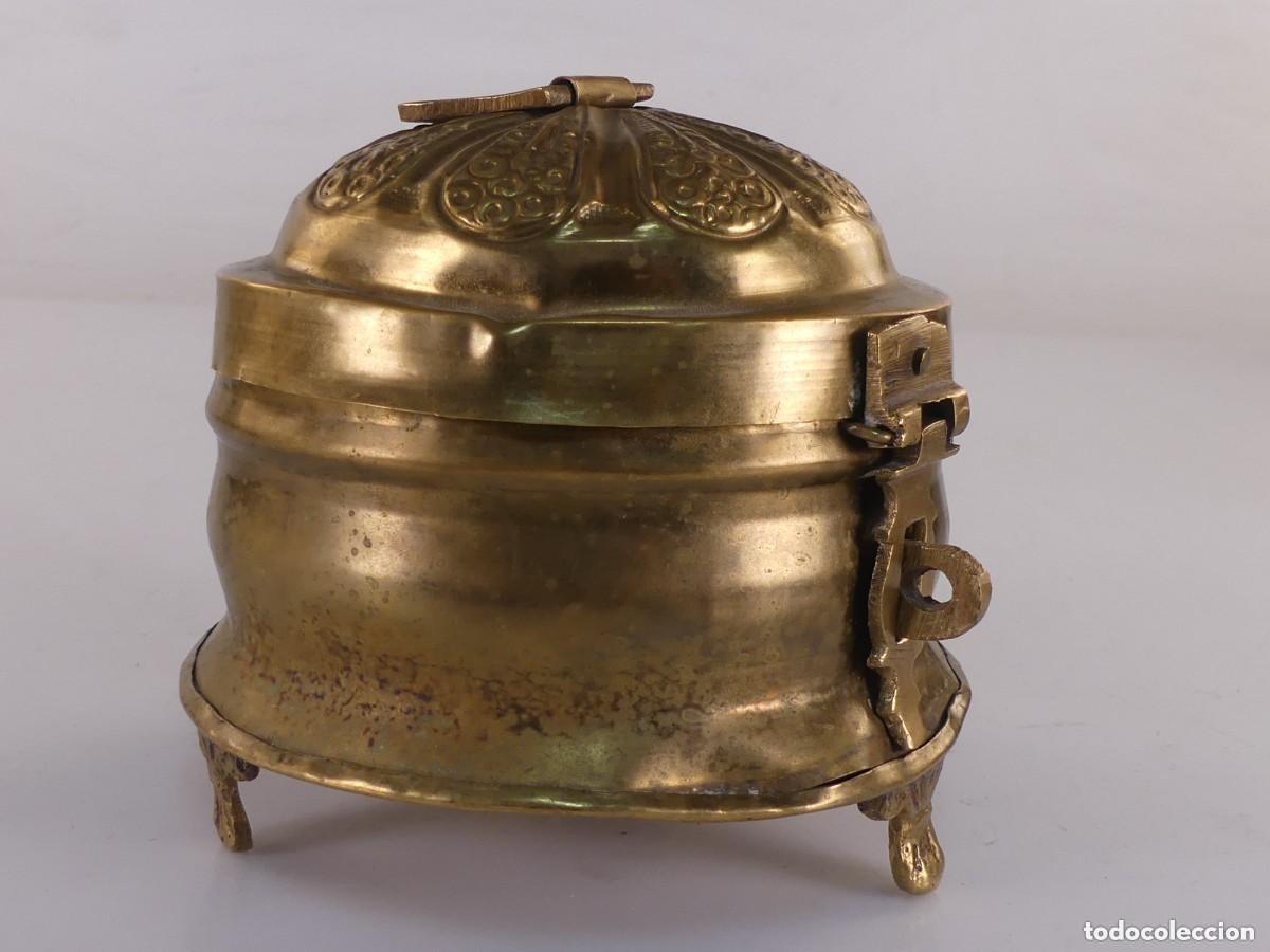 Antig&uuml;edades: PRECIOSA CAJA DE BRONCE DE INDIA - Foto 4