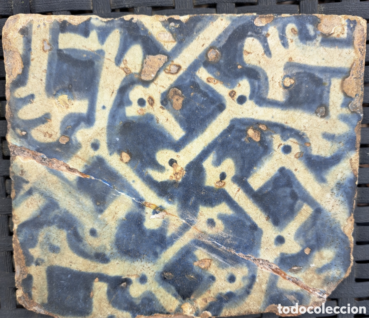 Antig&uuml;edades: Azulejo gotico. Fraccionado e incompleto. - Foto 4