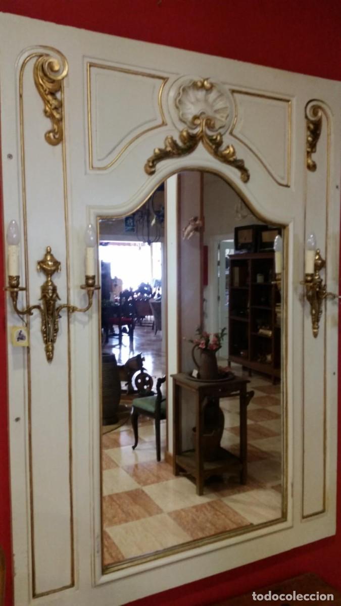 Antig&uuml;edades: GRAN ESPEJO TALLADO EN MADERA - Foto 4