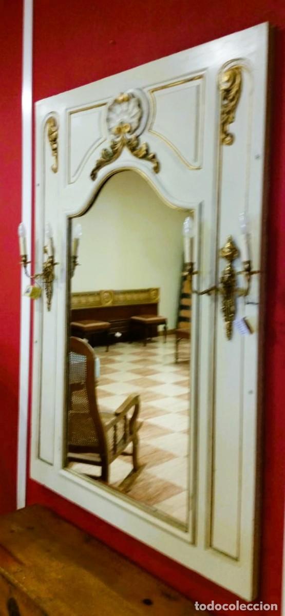 Antig&uuml;edades: GRAN ESPEJO TALLADO EN MADERA - Foto 1