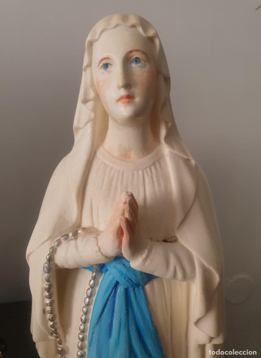 Antig&uuml;edades: Virgen Lourdes estuco - Foto 1