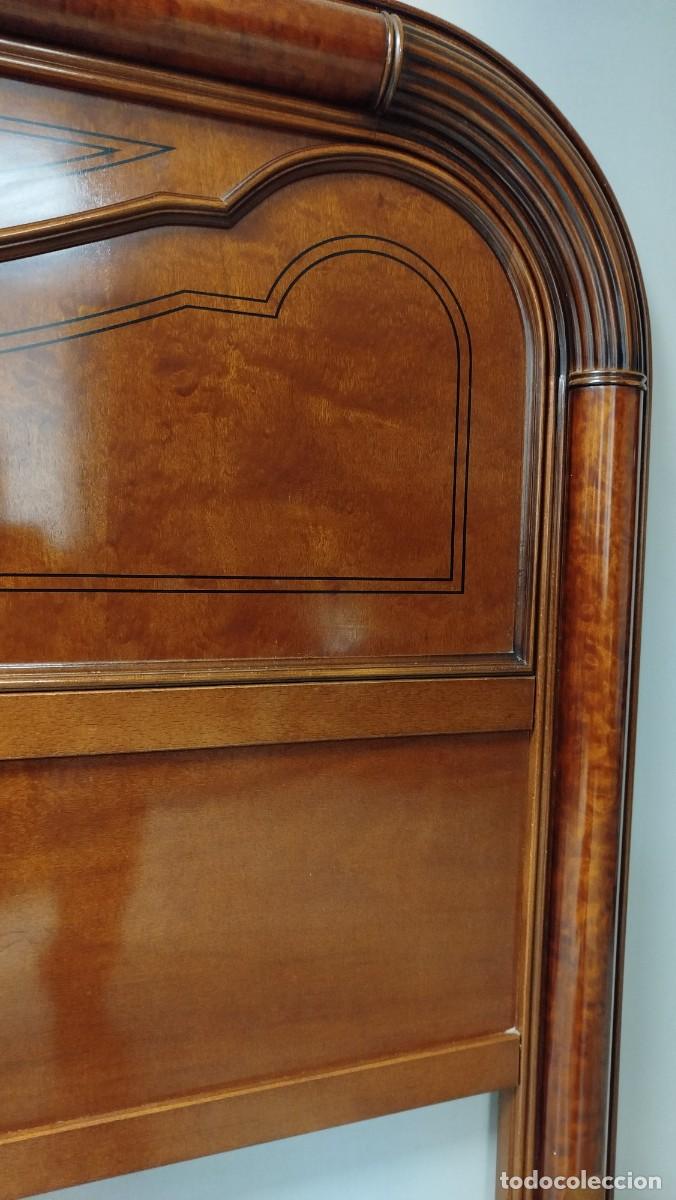 Antig&uuml;edades: CABECERO DE MADERA DE 130 CM - Foto 6