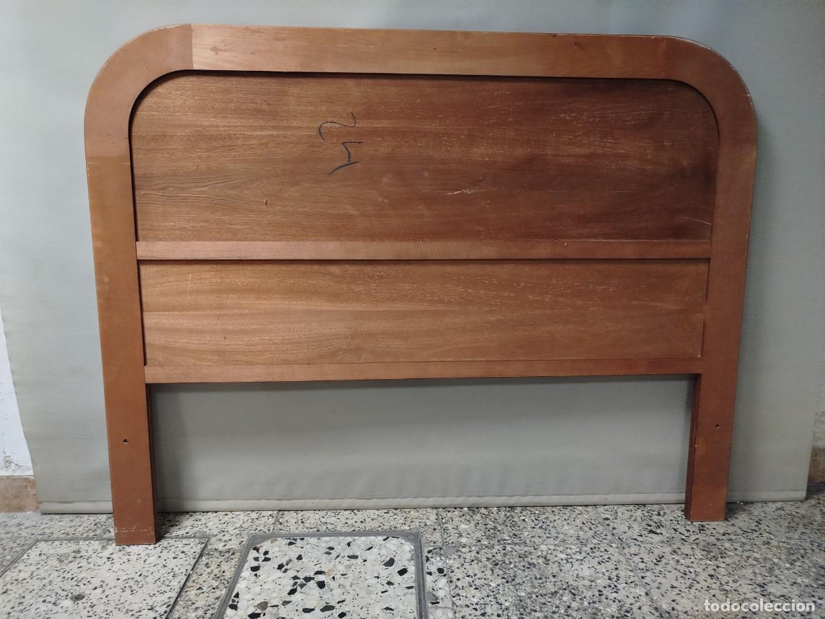 Antig&uuml;edades: CABECERO DE MADERA DE 130 CM - Foto 7