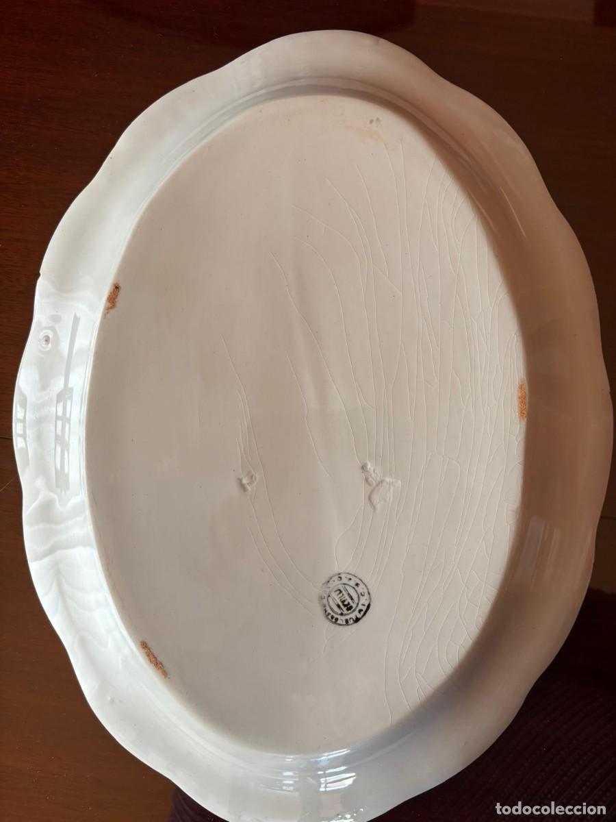 Antig&uuml;edades: BANDEJA DE LOZA ANTIGUA - Foto 2