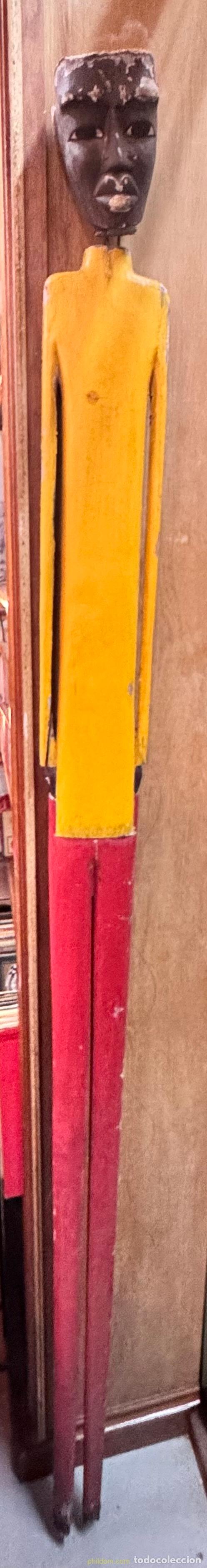 Antig&uuml;edades: CURIOSA FIGURA DE MADERA 195cm - Foto 2