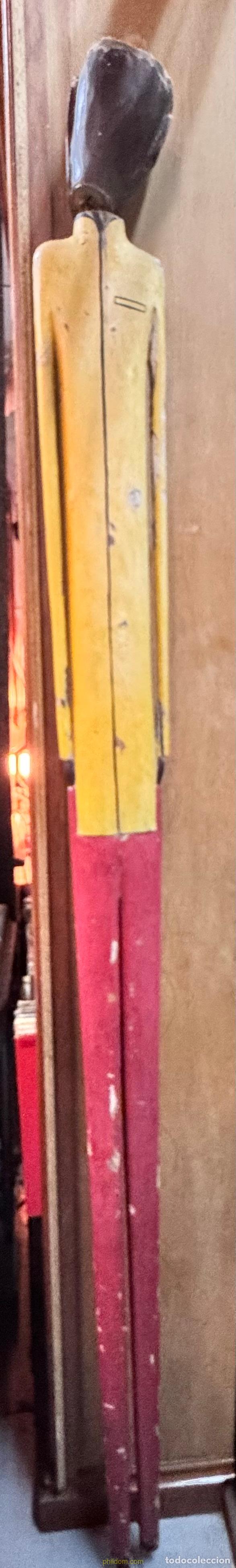 Antig&uuml;edades: CURIOSA FIGURA DE MADERA 195cm - Foto 4