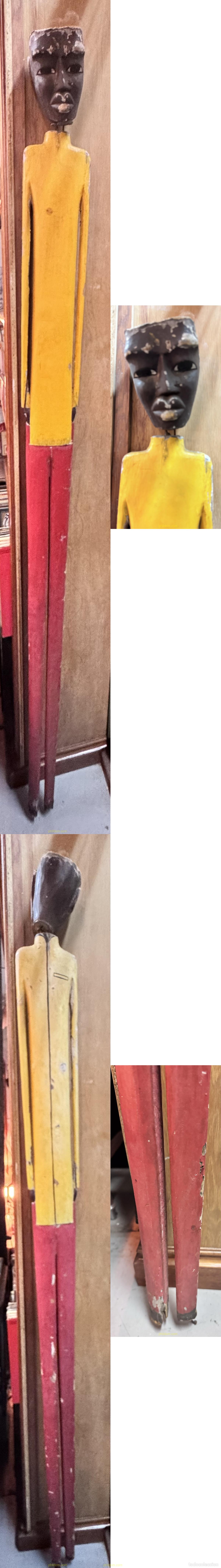 Antig&uuml;edades: CURIOSA FIGURA DE MADERA 195cm - Foto 1