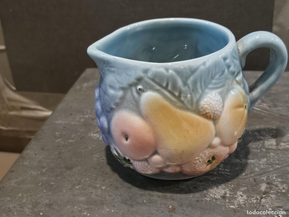 Antig&uuml;edades: jarra de ceramica de frutas - Foto 1