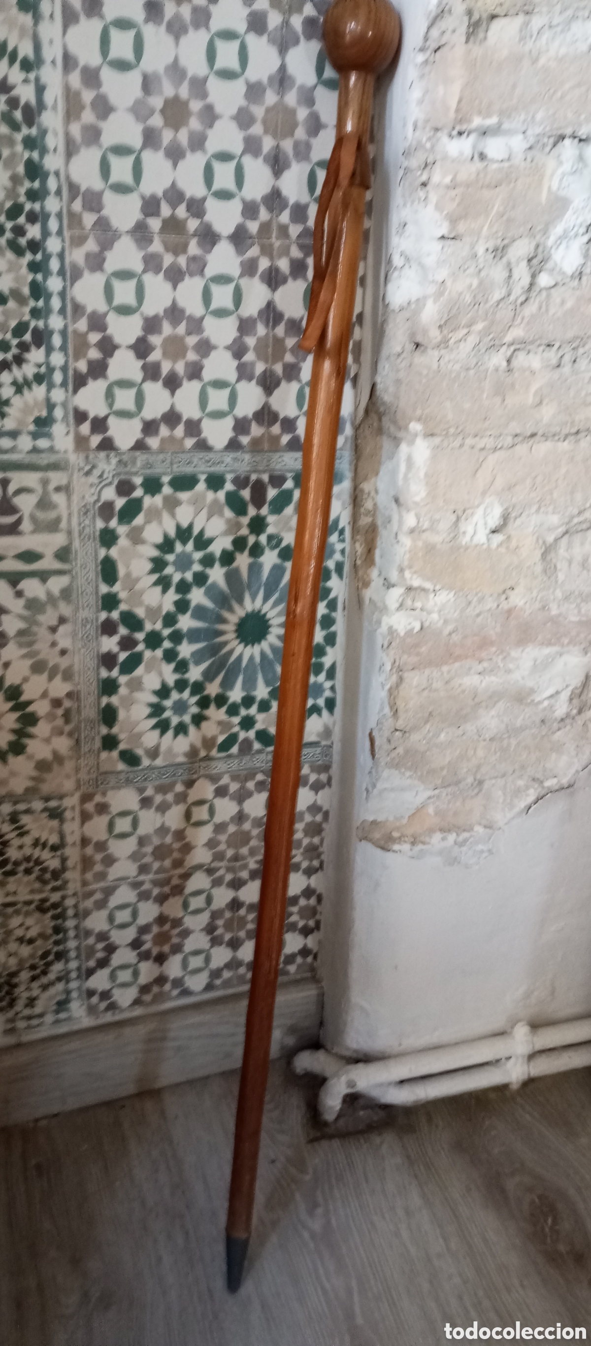 Antig&uuml;edades: Bast&oacute;n de monta&ntilde;a punta de metal - Foto 2