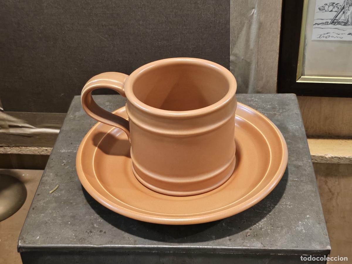 Antig&uuml;edades: tazon y plato de ceramica - Foto 1
