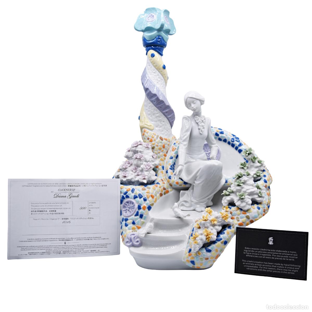 Antig&uuml;edades: Lladr&oacute; - Dama de Gaud&iacute; - Joan Coderch - Edici&oacute;n limitada (1016/1500) - Foto 2