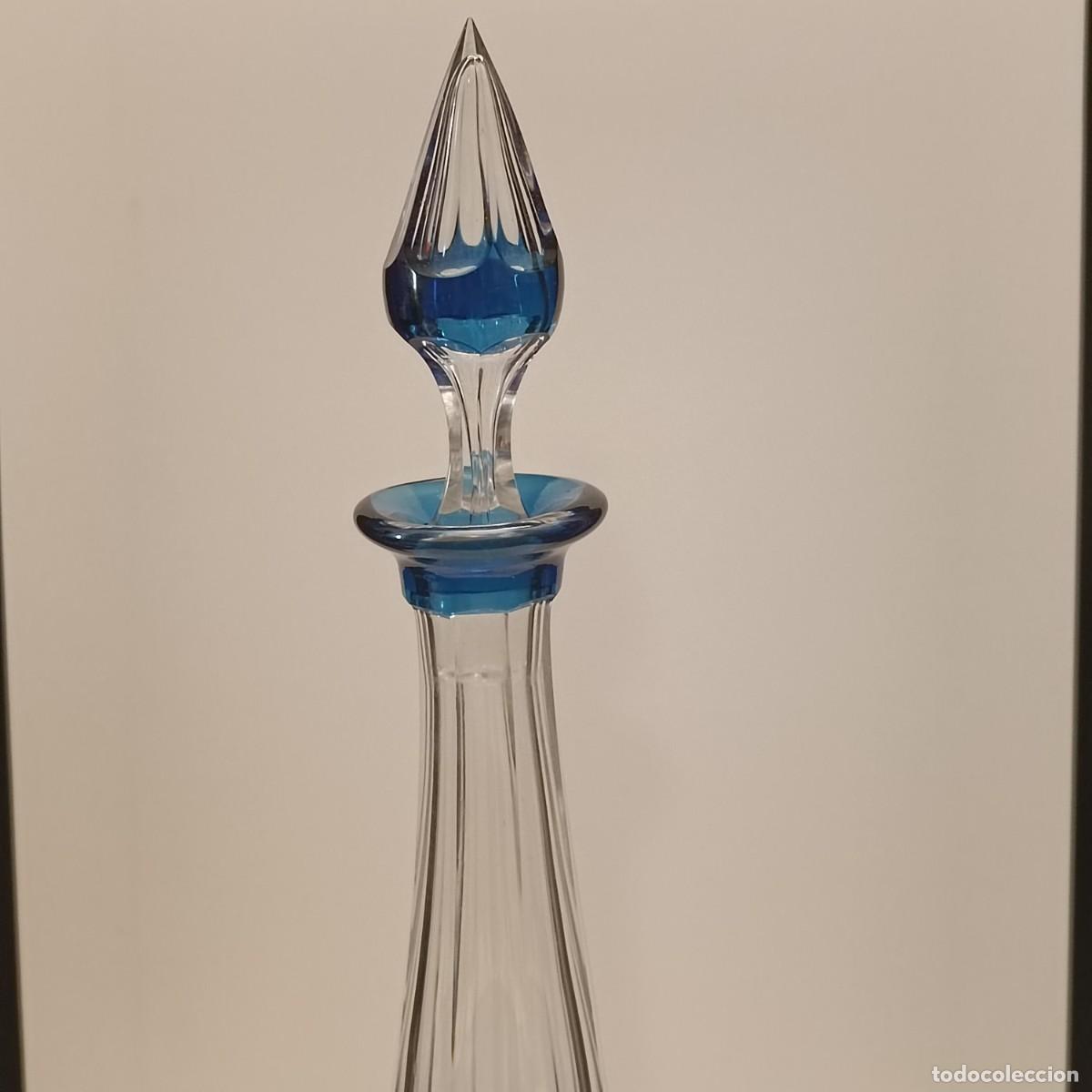 Antig&uuml;edades: BOTELLA EN CRISTAL TALLADO BICOLOR - Foto 2