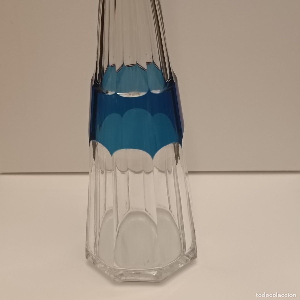 Antig&uuml;edades: BOTELLA EN CRISTAL TALLADO BICOLOR - Foto 3