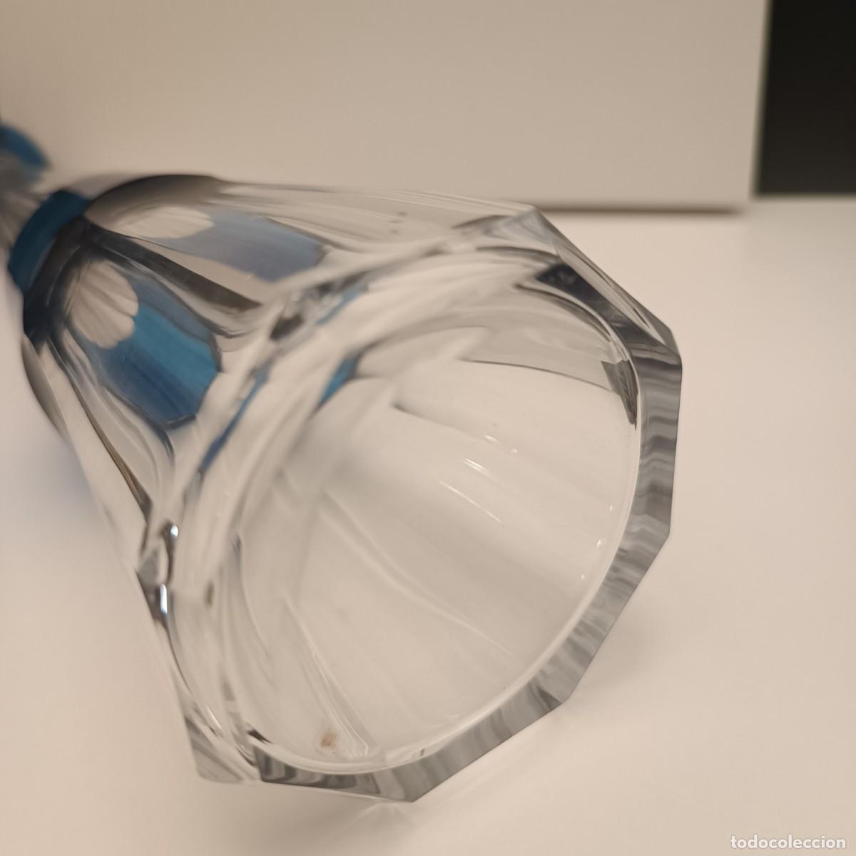 Antig&uuml;edades: BOTELLA EN CRISTAL TALLADO BICOLOR - Foto 6