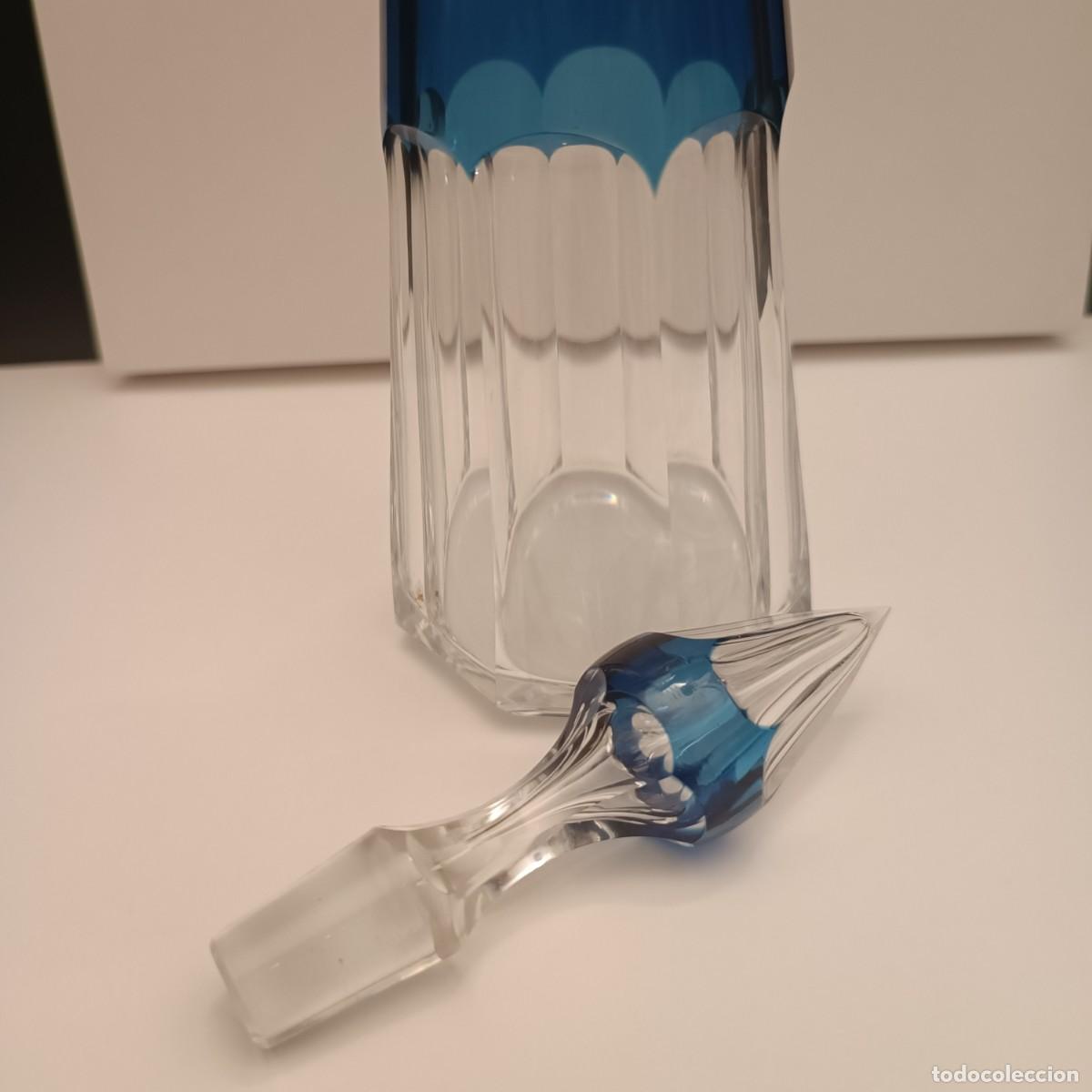 Antig&uuml;edades: BOTELLA EN CRISTAL TALLADO BICOLOR - Foto 7