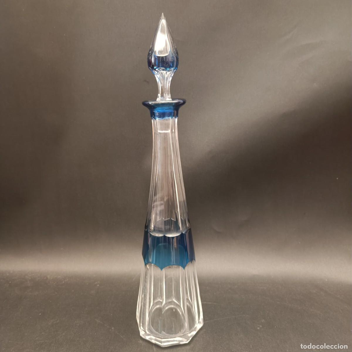 Antig&uuml;edades: BOTELLA EN CRISTAL TALLADO BICOLOR - Foto 13