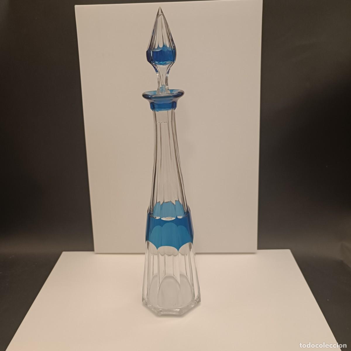Antig&uuml;edades: BOTELLA EN CRISTAL TALLADO BICOLOR - Foto 14