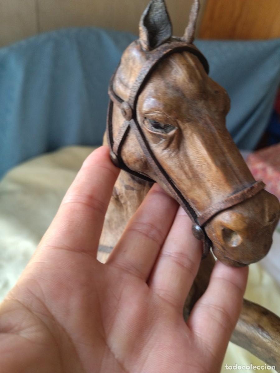 Antig&uuml;edades: Antiguo caballo forrado de cuero. - Foto 17