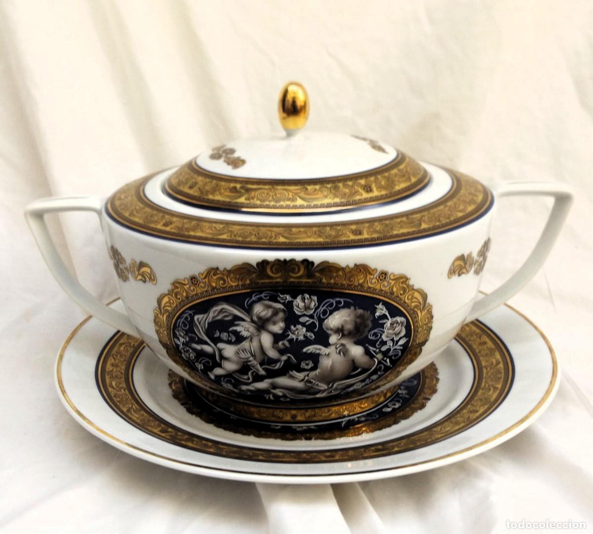 Antig&uuml;edades: sopera con plato de Limoges - Foto 1