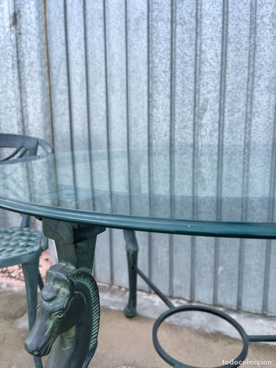 Antig&uuml;edades: mesa forja y dos sillas - Foto 5