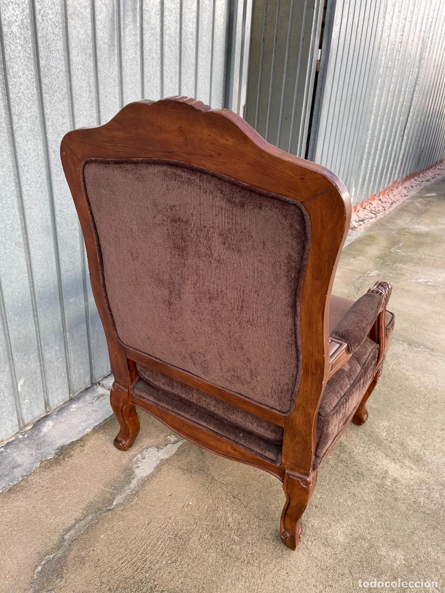 Antig&uuml;edades: sillon antiguo en terciopelo - Foto 8