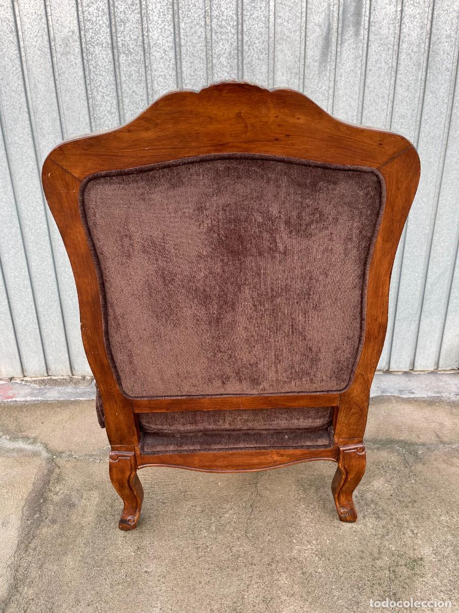 Antig&uuml;edades: sillon antiguo en terciopelo - Foto 9