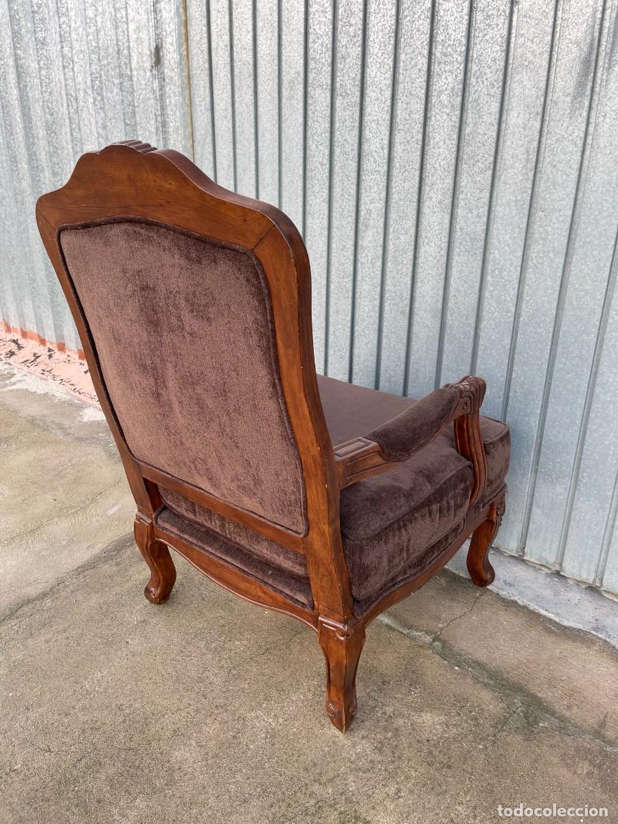 Antig&uuml;edades: sillon antiguo en terciopelo - Foto 10