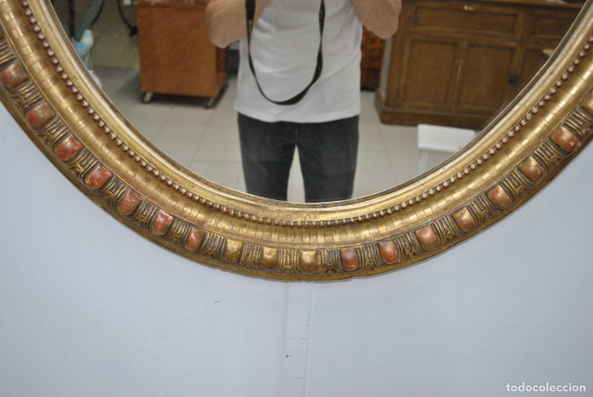 Antig&uuml;edades: ANTIGUO ESPEJO ORO ESTILO LUIS XVI - Foto 5