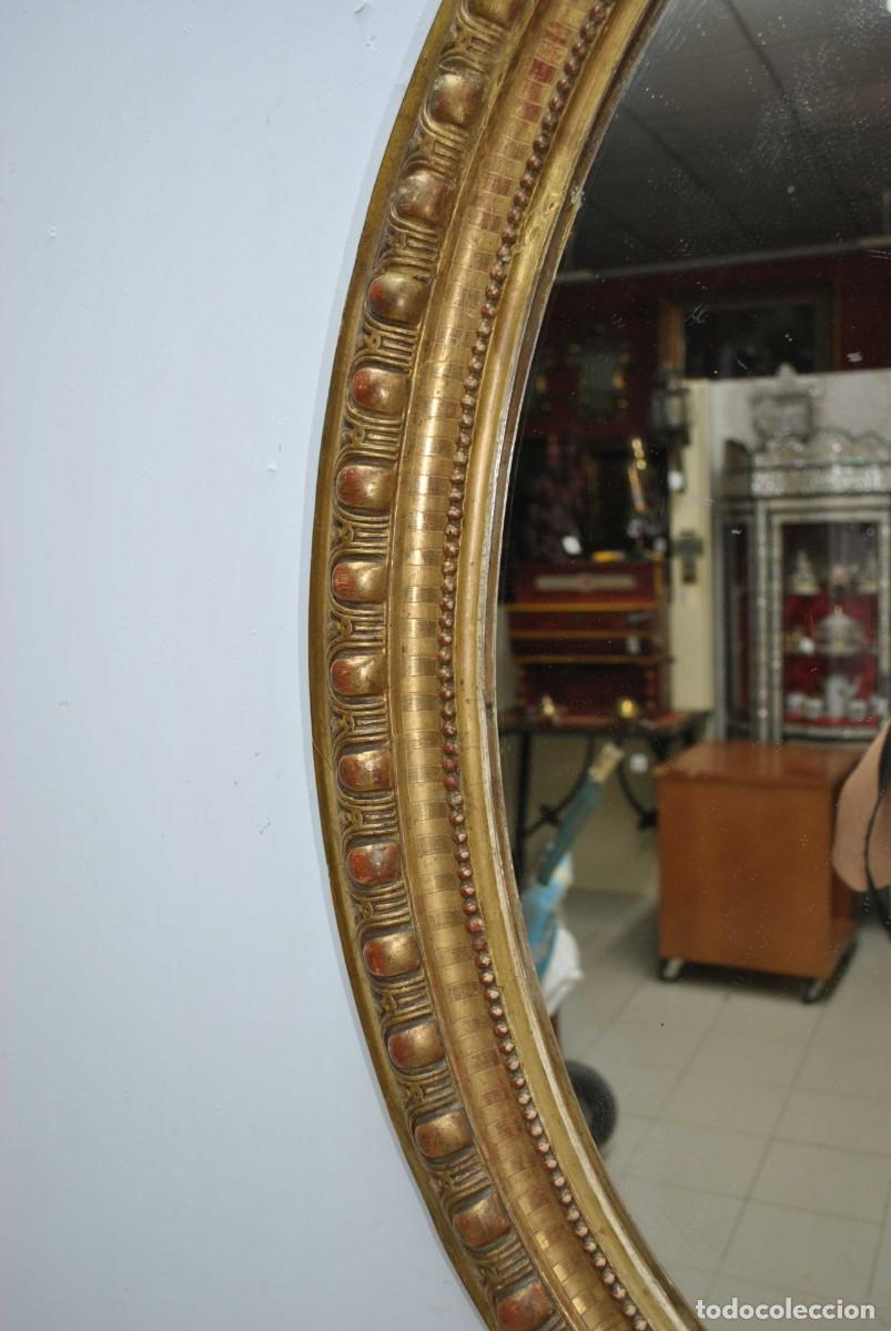 Antig&uuml;edades: ANTIGUO ESPEJO ORO ESTILO LUIS XVI - Foto 6