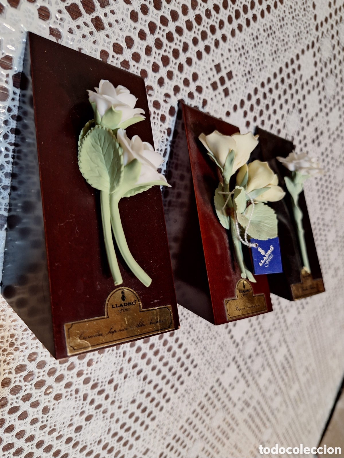 Antig&uuml;edades: Tres flores de Lladr&oacute; - Foto 2