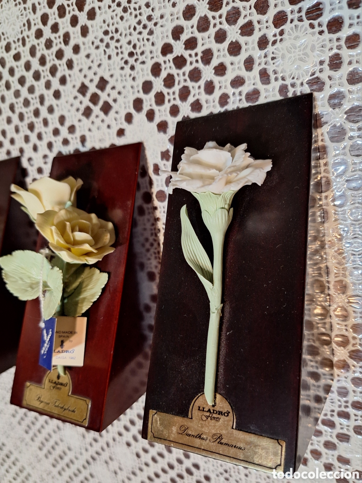 Antig&uuml;edades: Tres flores de Lladr&oacute; - Foto 3