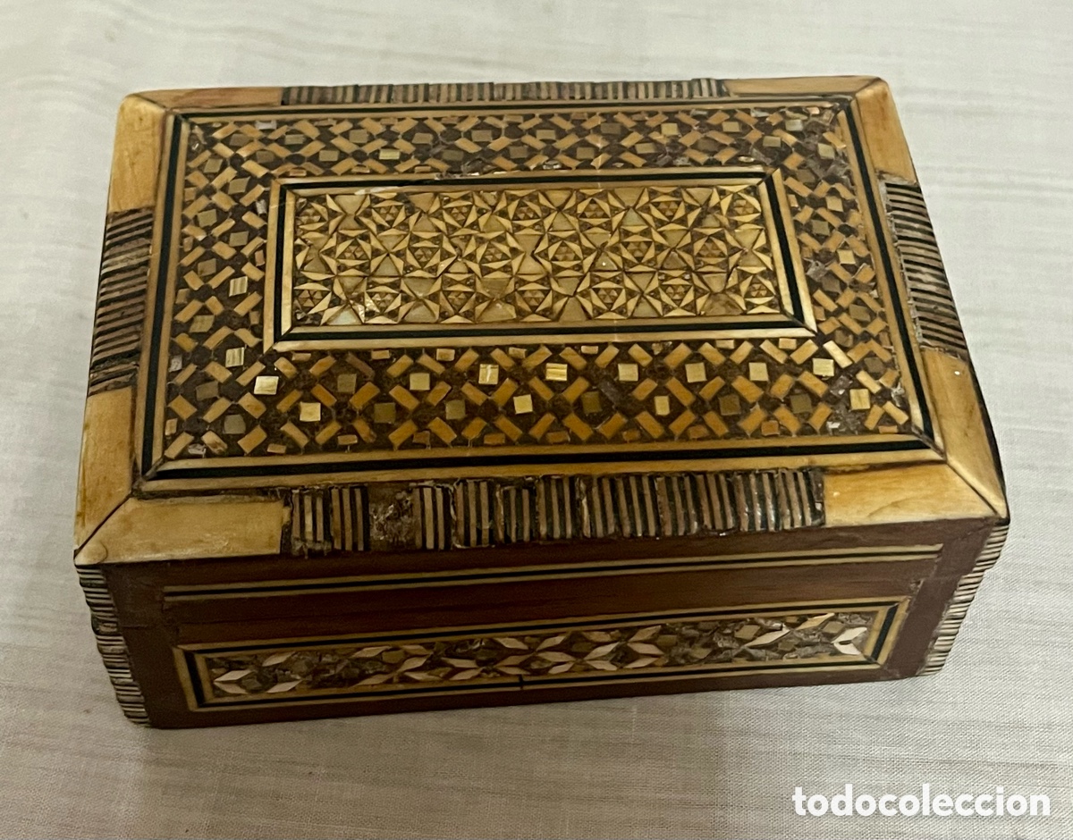 Antig&uuml;edades: CAJA DE TARACEA ANTIGUA - Foto 4