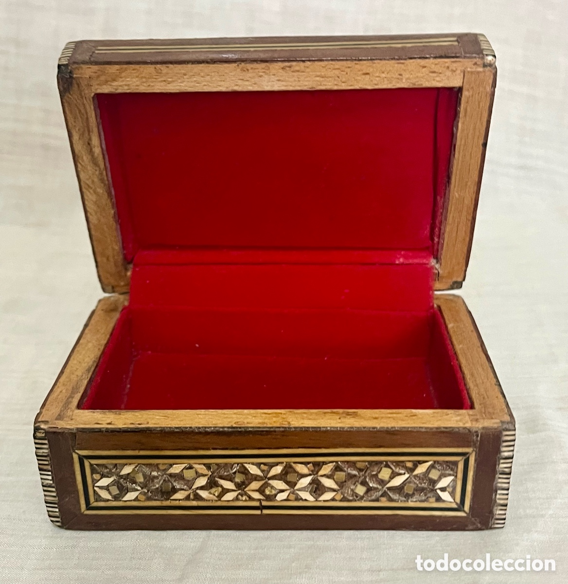 Antig&uuml;edades: CAJA DE TARACEA ANTIGUA - Foto 8
