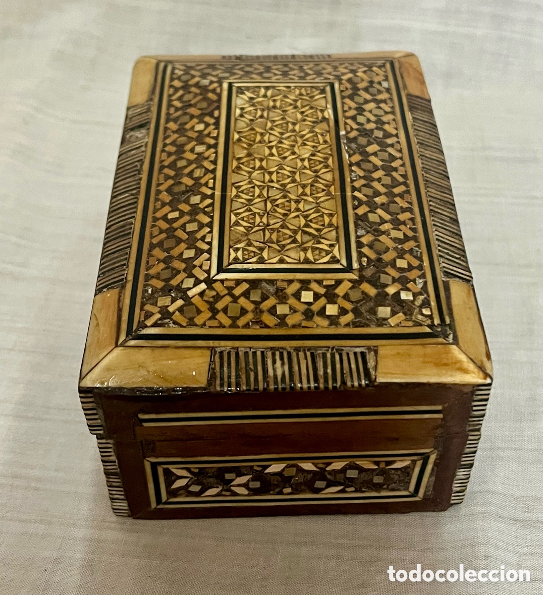 Antig&uuml;edades: CAJA DE TARACEA ANTIGUA - Foto 2
