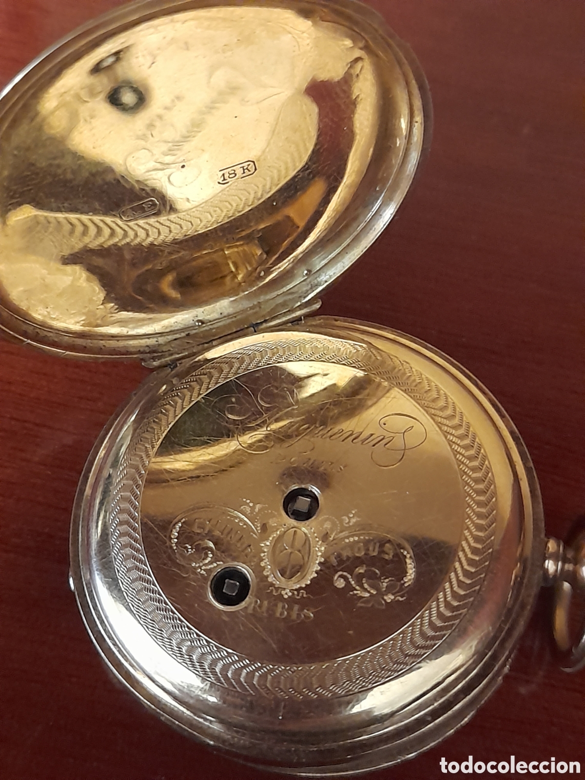 Antig&uuml;edades: Reloj de bolsillo de oro - Foto 7