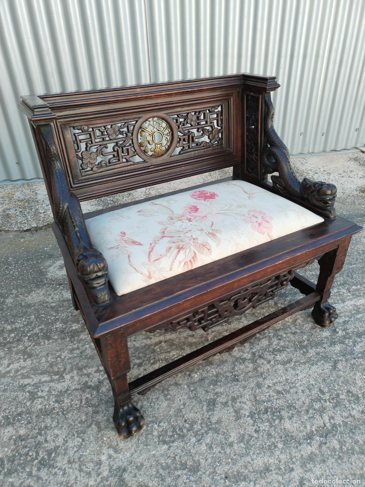 Antig&uuml;edades: sillon antiguo chino throne chair - Foto 4