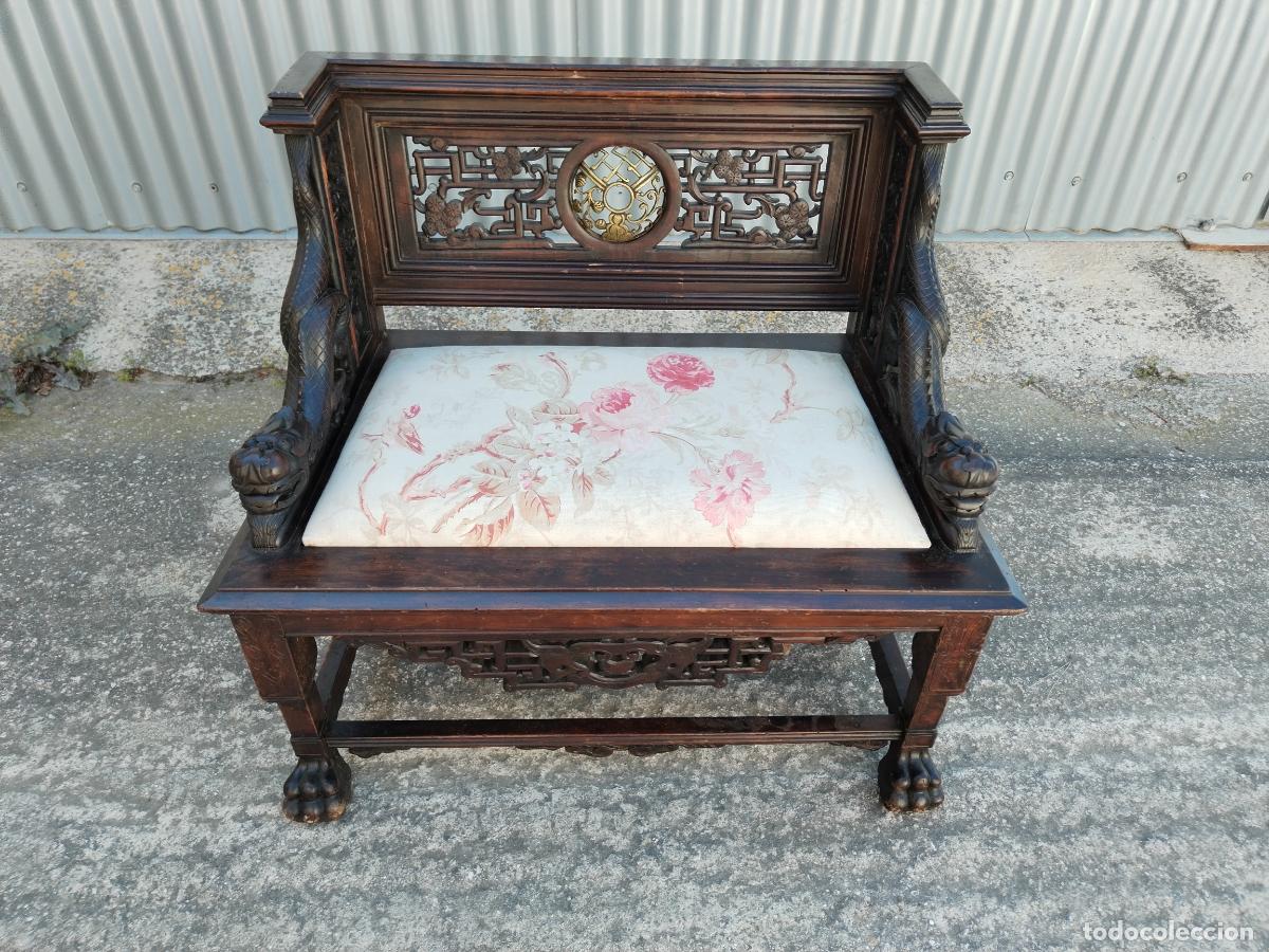 Antig&uuml;edades: sillon antiguo chino throne chair - Foto 8